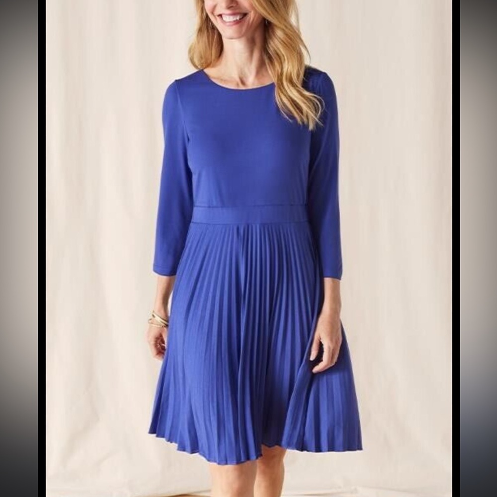 NWT Matilda Jane Royal Blue Heart to Heart Home for the Holidays Dress